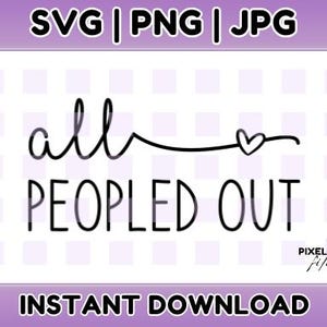 Tous les personnages SVG | Chemise introvertie sarcastique | Conception antisociale JPG | Maman cool PNG | Fichier de coupe camée Cricut
