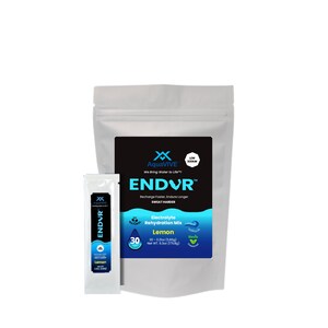 AquaVIVE™ ENDUR™ Organic Lemon Flavored Electrolyte Drink Mix - All-Natural Hydration with Magnesium Glycinate, Low Sodium, Sugar-Free