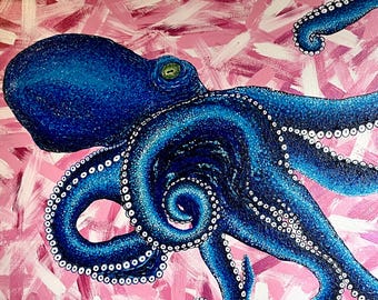 Free Octopi, Acrylic, 2024