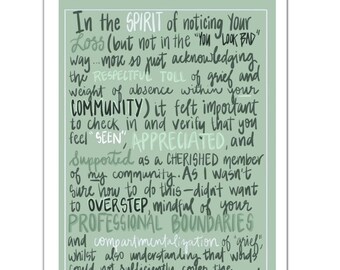 Working Professional Grief Card 5" x 7"
