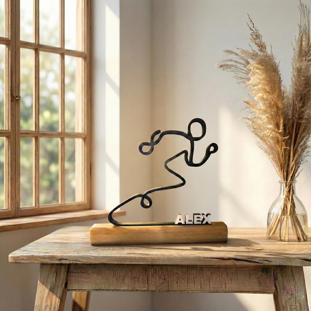 Running Inspired Object Personalized Runner Sculpture | Running Athlete Figurine | Marathon ...