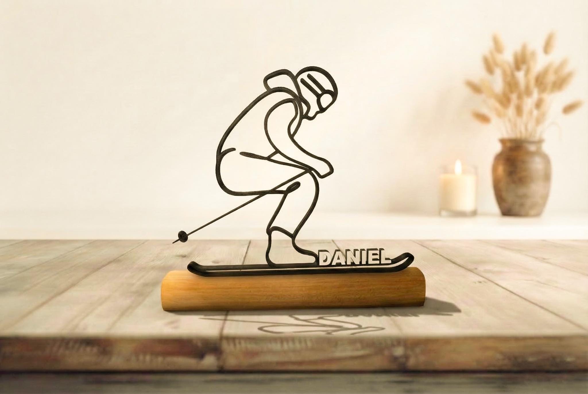 Skiing figurines - Etsy 日本