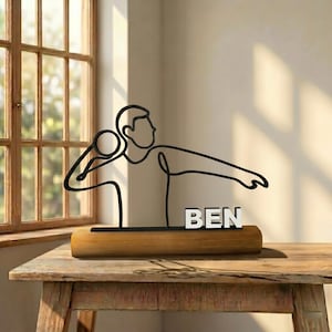 Custom 3D Shot Putter Sculpture | Athletics Strength Figurine | Custom Shot Putter Gift | Shot putter gift