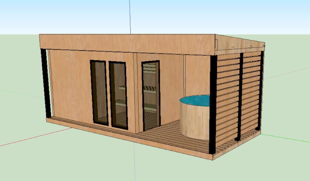 DIY Outdoor Sauna Woodworking Plans - Etsy