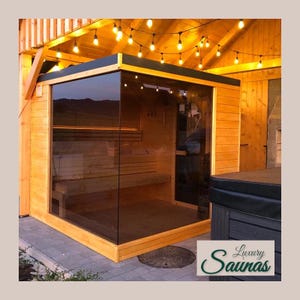 DIY Outdoor sauna woodworking project, material list, plans. Easy to make 2m x 2m sauna. Clear step-by-step project with explanations.