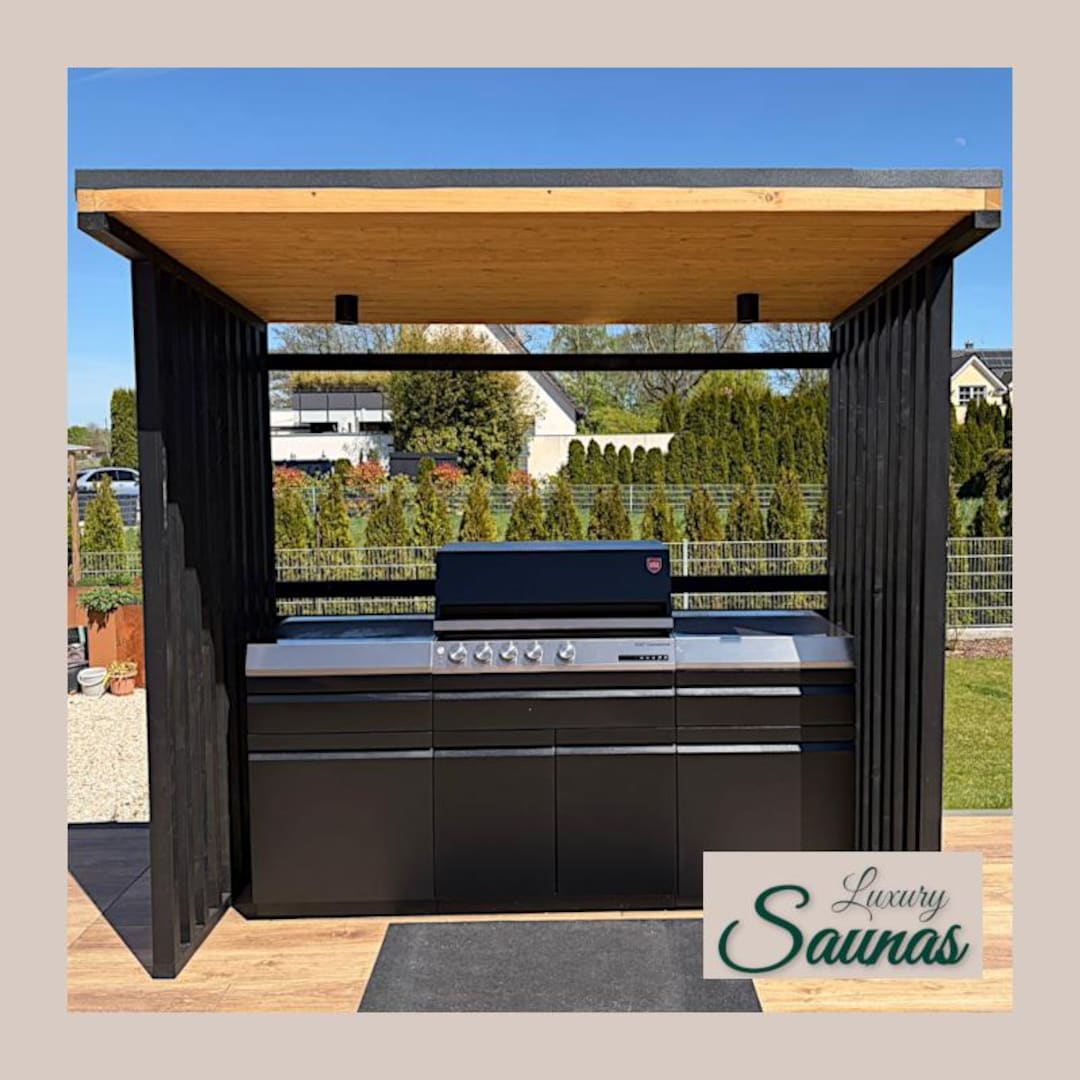 Wooden Outdoor Garden Kitchen, Kitchen Shed, Barbeque BBQ Shelter - Etsy UK