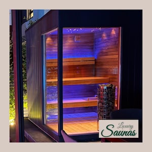 DIY Outdoor sauna woodworking plans, project, material list.