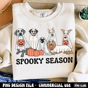 Ghost Dog Halloween PNG, Spooky Season PNG, Retro Ghost Dog Png, Dog Halloween Pumpkin Png, Trendy Cute Dog Boo Halloween Png, Dog Mom Png