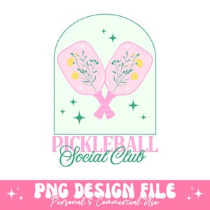 Pickleball Social Club Png Sublimation, Pickleball Shirt Png Design, Pickleball Club Png, Pickleball Lover Player Png, Pickleball Bach Png