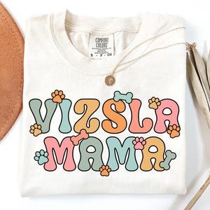 Vizsla Mama PNG, Vizsla Hundemutter PNG Shirt Design, Ungarischer Zeiger PNG Sublimation, Trendy Vizsla Hundeliebhaber Clipart, Groovy Vizsla Besitzer Png