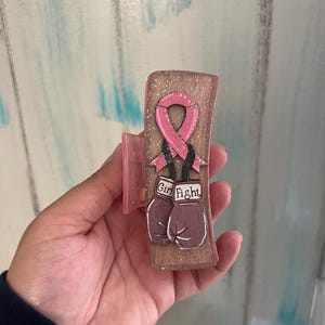 Breast Cancer Claw Clip