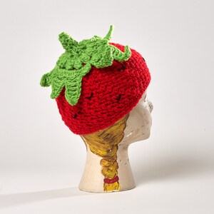 Strawberry Baby hat Beanie, Berry Hat, Made to Order image 2