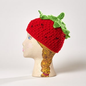 Strawberry Baby hat Beanie, Berry Hat, Made to Order image 1