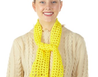 Yellow Scarf, Scarf, Infinity scarf, Gift for Her, Crochet Scarf, Crocheted Scarf, Woman Scarf, Crochet Neckwarmer, Made in Oregon