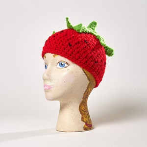 Strawberry Baby hat Beanie, Berry Hat, Made to Order image 4