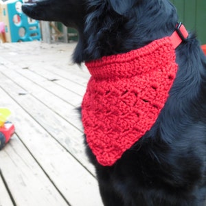 Red Dog Bandanna, Dog Accessories, Pet Accessory, Dog bandanna, Dog bandana, Dog Scarf, Dog Collar, Dog clothes, Dog clothing, Pet Clothing image 4