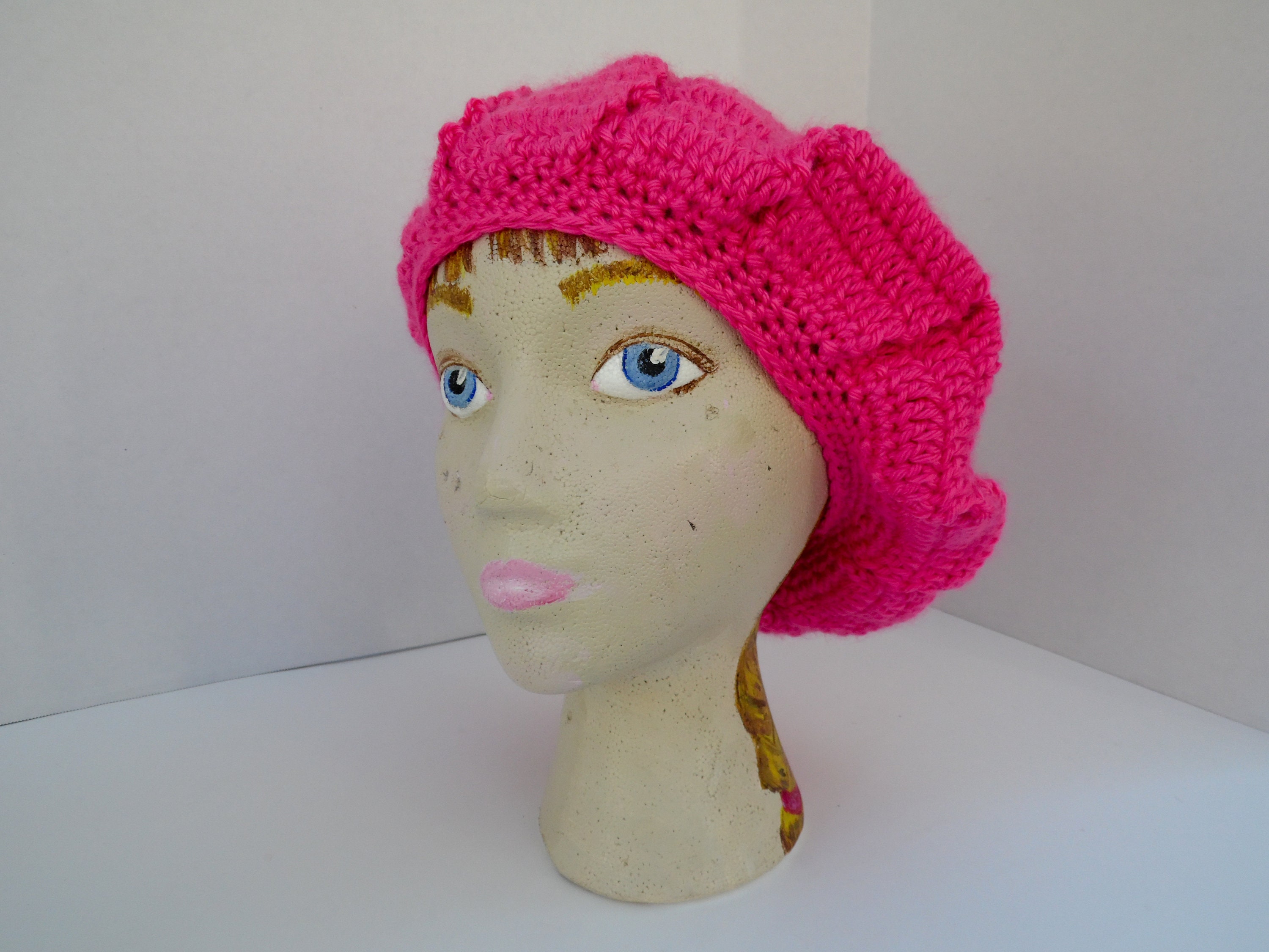 Pink Beret, French Beret, Beret Hat, Handmade Beret, Winter  display picture 2