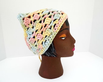 Bandana, Pañuelo de crochet, Pañuelo para el cuello, Pañuelo boho para la cabeza, Pañuelo para la cabeza, Pañuelo pirata, Diadema de crochet, Pañuelo de algodón, Bandana de algodón
