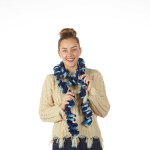 Blue Scarf, Teacher gift, Teacher appreciation, Gift for Her, Winter Scarf, Crochet Scarf, Crocheted Scarf, Woman Scarf, Crochet Neckwarmer image 8