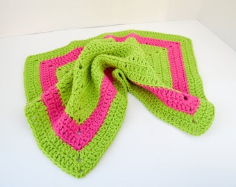 Washcloths Bright Island Kitchen Gift Set,3 Square Washcloths, Lime with Brights, Bright Towels, Caribbean Kitchen