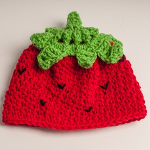 Strawberry Baby hat Beanie, Berry Hat, Made to Order image 9