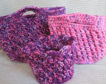 Crochet basket, Nesting, Storage basket, Crochet storage, Storage, Crochet granny square, Crochet bag, Nursery decor, Cat basket, Cat bed
