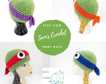 TMNT, Teenage Mutant Ninja Turtles, Teenage Mutant Ninja Turtle, Turtle hat, Ninja turtles, Ninja turtles costume, turtles hat, Halloween