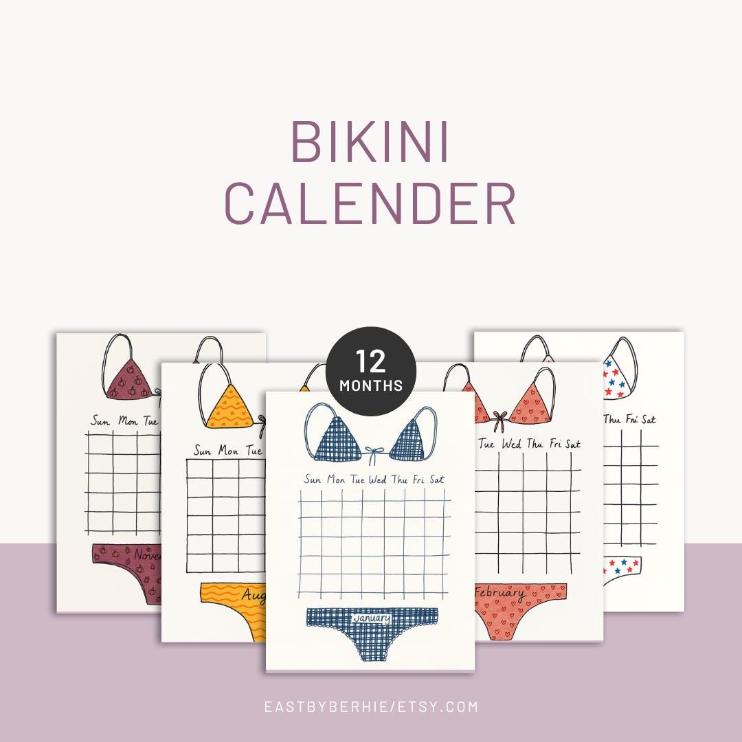 Swimsuit calendar - Etsy 日本