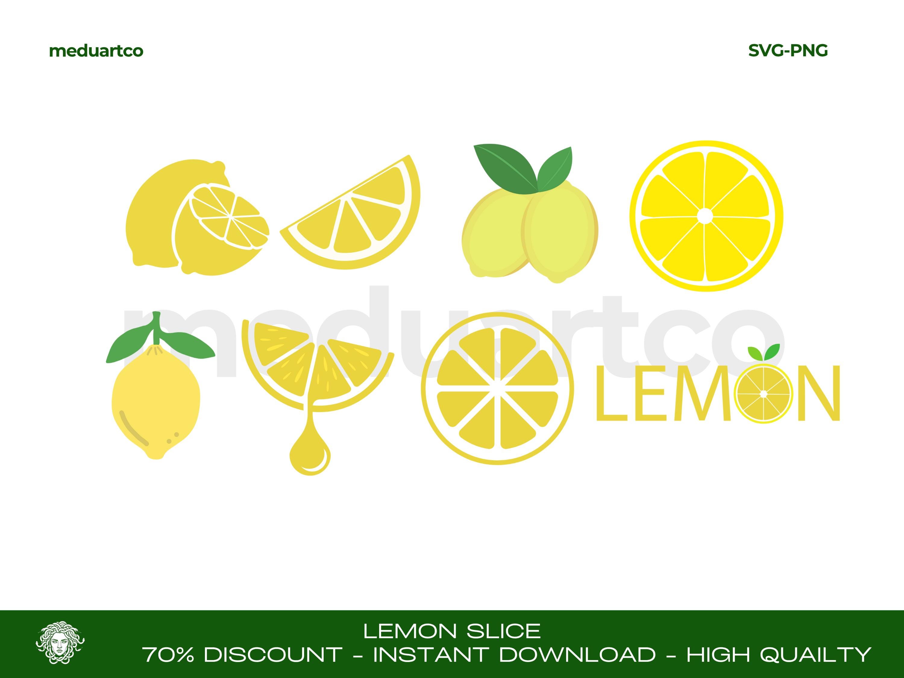 Lemon Wedge Clipart - Etsy Sweden, image size:3000x2251