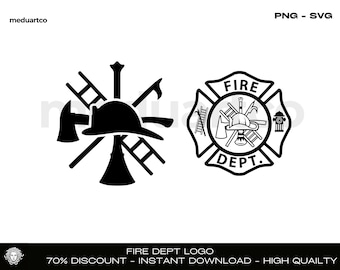 Fire Department SVG: Maltese Cross, Firefighter Emblem (Digital Download)
