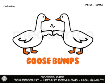 Goosebumps Funny Geese Bump Fist SVG, Trendy Cut File (Digital Download)