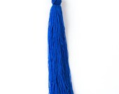 Royal Blue Nylon Tassels - 5 Inches Long, 2 per Bag, Jewelry Making, DIY Craft Supplies, Colorful Fringe