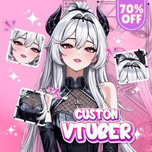 Anpassad Vtuber-modell Live2d-uppdrag | Animekonst | Vtuber-tillgångar | Vtuber-modell | PNGtuber | Vtuber-man och -kvinna | Vtuber-modelluppdrag