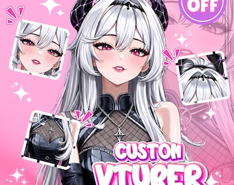 Eigenes Vtuber Model Live2d Auftragsarbeit | Anime Kunst | Vtuber Zubehör | Vtuber Modell | PNGtuber | Vtuber männlich & weiblich | Vtuber Model Kommision
