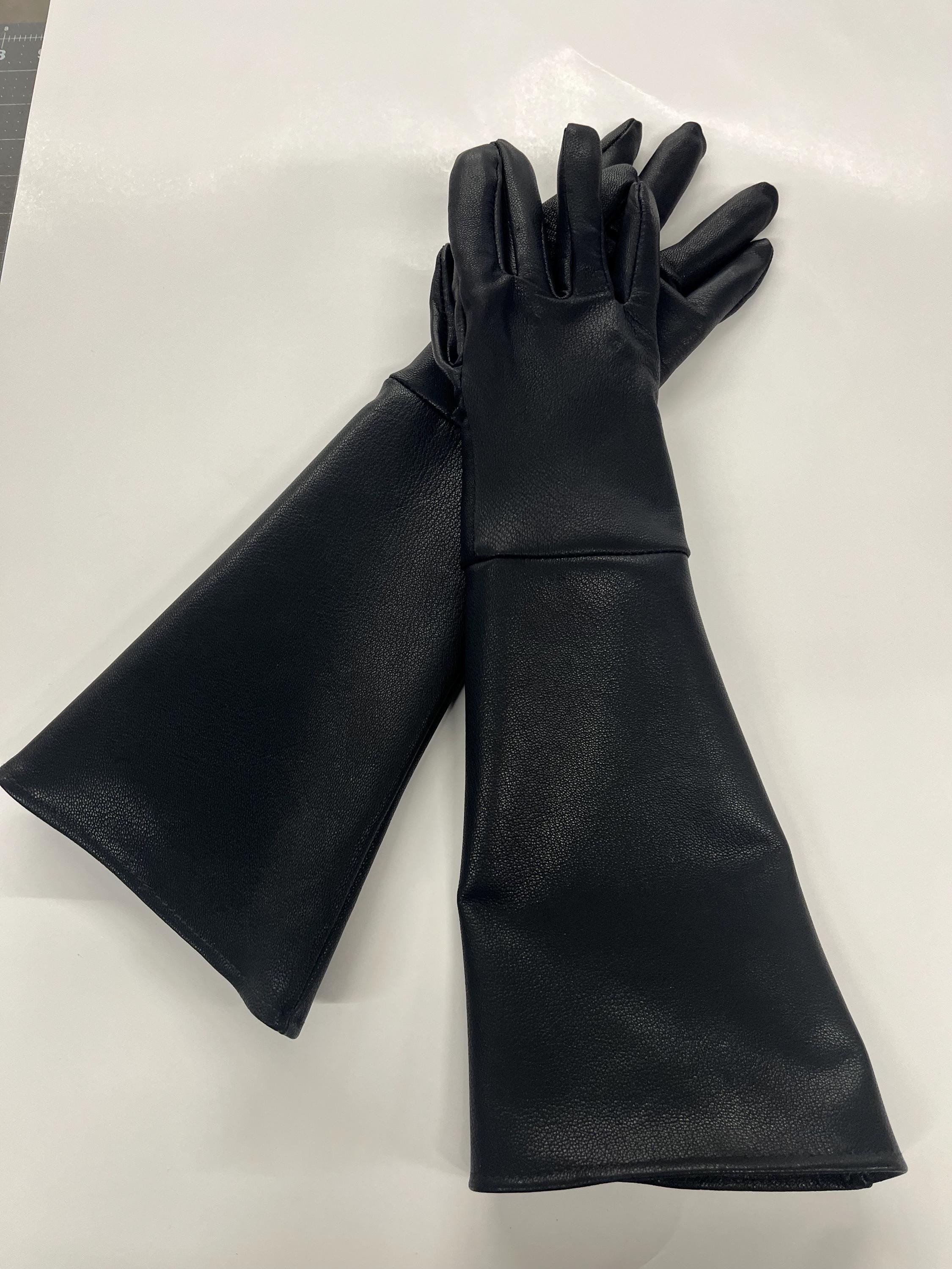 chinese dress ladies Vintage Hollywood Long Black Adult Costume Gloves With Pearl