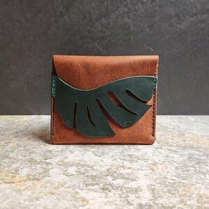 Leather Wallet Pattern - Monstera Leaf Wallet