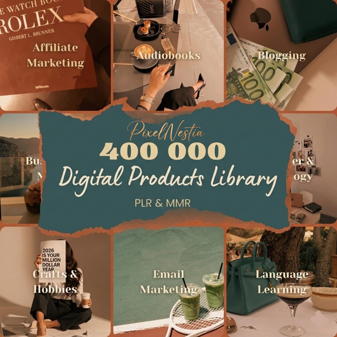 400,000+ Digital Products Mega Bundle – Includes Full PLR & MRR Rights ...