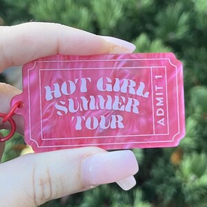 Hot Girl Summer Tour Ticket Schlüsselanhänger - Megan Thee Stallion Fan Accessoire