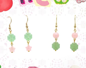 Juminocore Pastel Clover Earrings in 2 Styles | Heisei Retro Stainless Steel Hypoallergenic Jewelry