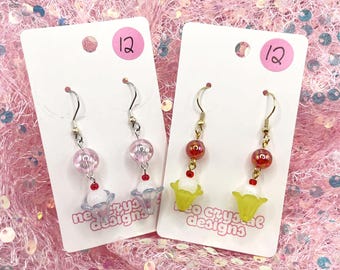 Melon Cream Soda Ramune Juminocore Heisei Retro Stainless Steel Earrings