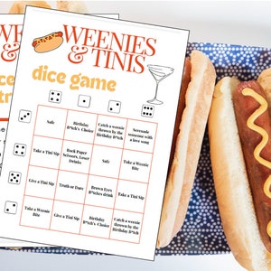 Weenies and Tinis Bachlorette Game