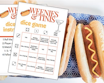 Weenies and Tinis Bachlorette Game