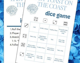 Last Toast on the Coast-Bachelorette Theme Game