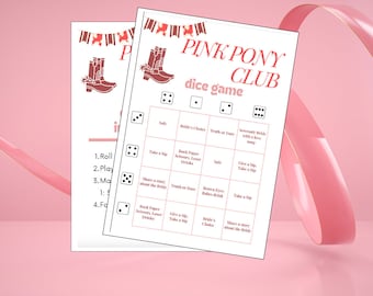 Pink Pony Club Themed Bachelorette Game
