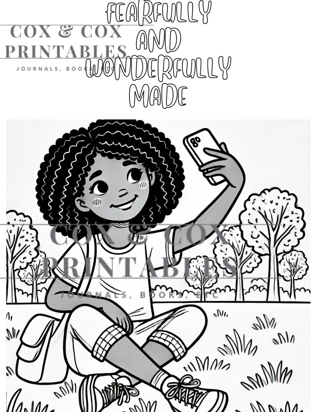 Fearfully and Wonderfully Made Coloring Sheet. - Etsy