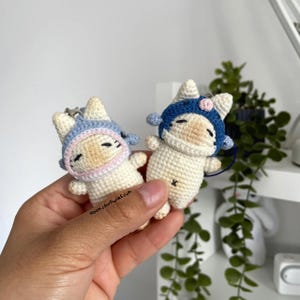 Crochet Cat Keychain: Loafy Plush Charm