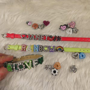 Pulseras de cuero personalizadas con dijes brillantes, pulsera personalizada con letra de diamantes de imitación, varios dijes encantadores, regalo del día de la madre