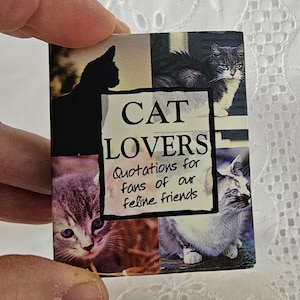 Vintage Tiny Cat Book: Cat Lovers Quotations, 1999 Collectible