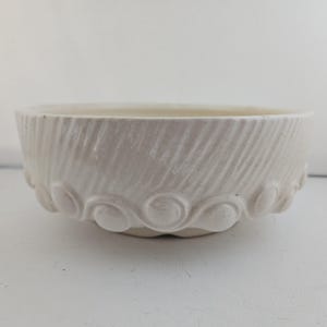 1940s McCoy Bulb Bowl Planter Cream White Vintage 1940s