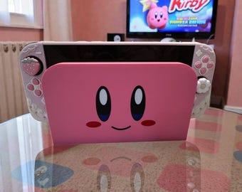 Nintendo Switch 2 Dock Cover – Kirby-Inspired Pink Design | Cute Gaming Display Stand